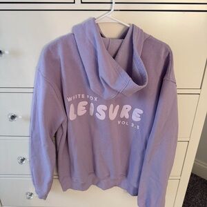 White fox purple hoodie